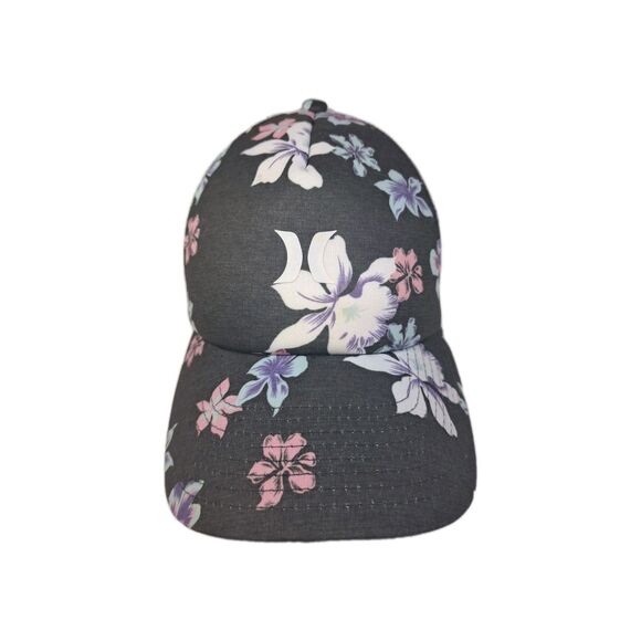 Hurley Accessories - Hurley Women's Icon Trucker Hat Cap (Black Heather Hawaiian Floral)